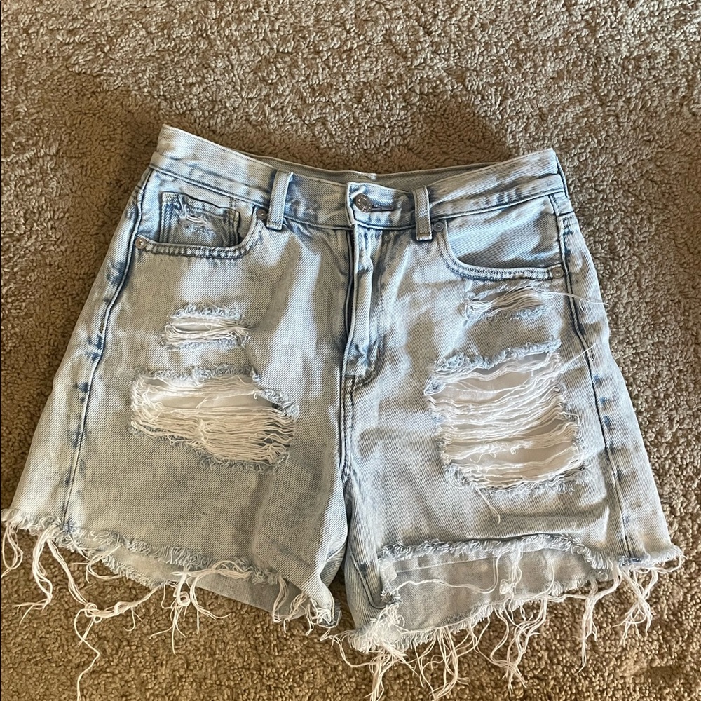 American Eagle Light Wash Jean Shorts